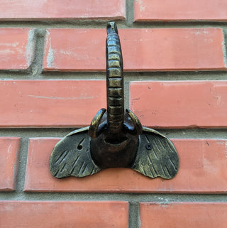 Hand Forged Elephant Door Handle: Wrought Iron Barn Door Decor