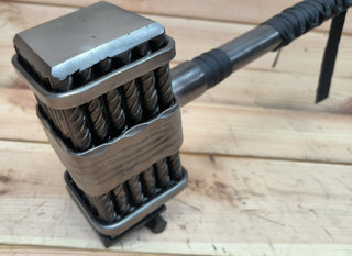 Wrought Iron Viking Hammer: Hand Forged Decorative Hammer