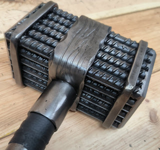 Wrought Iron Viking Hammer: Hand Forged Decorative Hammer