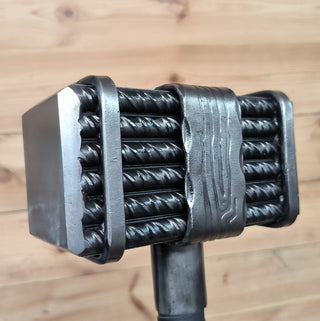 Wrought Iron Viking Hammer: Hand Forged Decorative Hammer