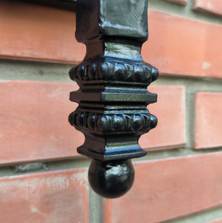 Hand Forged Medieval Wall Sconce: Viking Torch Lantern
