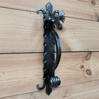 Handmade Metal Moose Door Handle: Rustic Barn Door Pull
