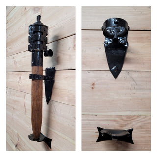 Flaming torch Wall candleholders Vikings Flame Wall sconce