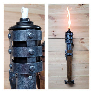 Flaming torch Wall candleholders Vikings Flame Wall sconce