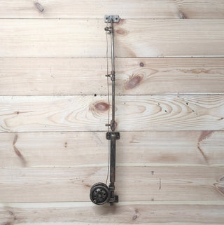 Hand Forged Fishing Rod Door Handle: Rustic Iron Barn Decor