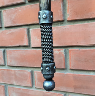 Forged Iron Hammer Door Handle: Viking Barn Door Pull