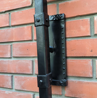 Hand Forged Medieval Wall Sconce: Viking Torch Lantern
