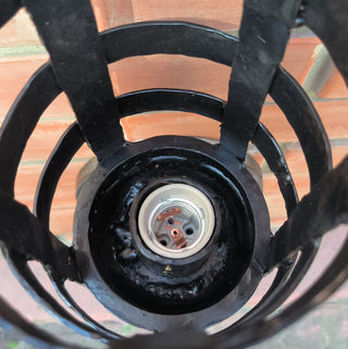 Handmade Metal Torch Wall Sconce: Accent Lighting