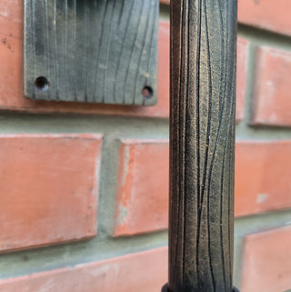 Forged Iron Hammer Door Handle: Viking Barn Door Pull