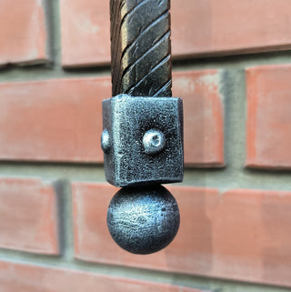 Forged Iron Hammer Door Handle: Viking Barn Door Pull