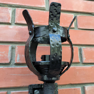 Handmade Torch Wall Sconce: Metal Accent Light