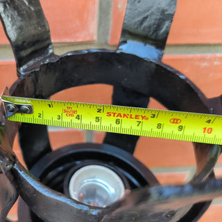 Handmade Torch Wall Sconce: Metal Accent Light