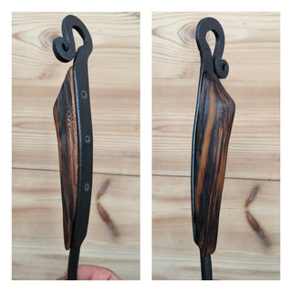 Hand Forged Fireplace Tools Set: Poker, Shovel & Broom