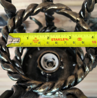 Handmade Gothic Wall Sconce: Iron Torch Light Fixture