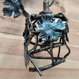 Handmade Raven Wall Lamp: Whimsical Bird Light