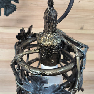 Handmade Raven Wall Lamp: Whimsical Bird Light