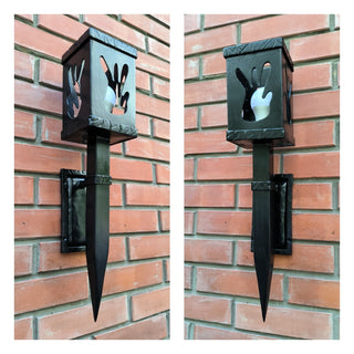 Wall Light, Decorative light, Accent light, wall lantern, black sconce torch