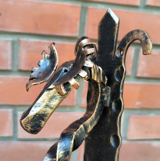 Handmade Metal Moose Door Handle: Rustic Barn Door Pull