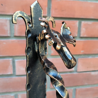 Handmade Metal Moose Door Handle: Rustic Barn Door Pull
