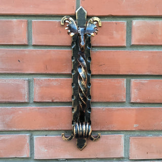 Handmade Metal Moose Door Handle: Rustic Barn Door Pull