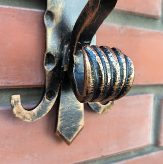 Handmade Metal Moose Door Handle: Rustic Barn Door Pull