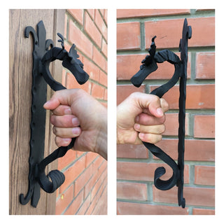 Metal Moose Door Handle: Sturdy Barn Door Pull