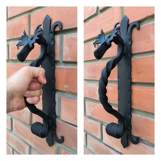 Metal Moose Door Handle: Sturdy Barn Door Pull