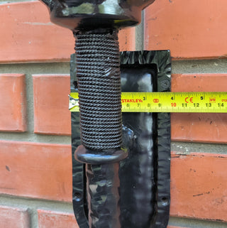 Handmade Torch Wall Sconce: Metal Accent Light