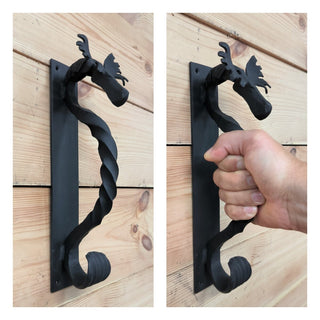 Metal Door Handle Moose, sturdy barn door handle Elk