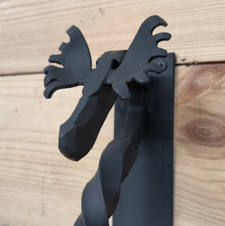 Metal Moose Door Handle: Sturdy Barn Door Pull