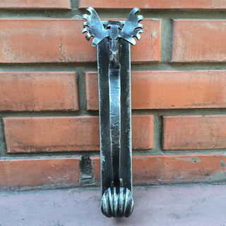 Metal Moose Door Handle: Handmade Barn Door Pull