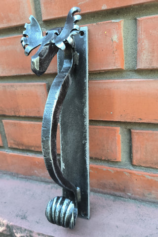Metal Moose Door Handle: Handmade Barn Door Pull