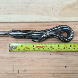 Hand Forged Stainless Steel Fireplace Poker: Camping Cookware