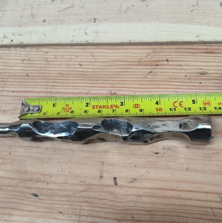 Hand Forged Stainless Steel Fireplace Poker: 25-inch Grilling Tool