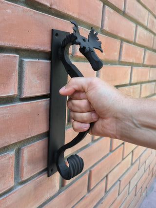 Metal Door Handle: Handmade Moose/Elk Barn Door Pull