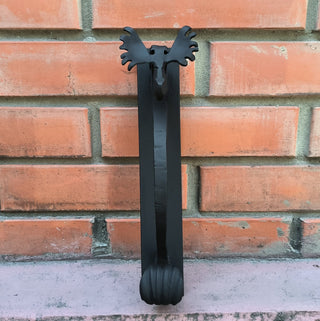 Metal Door Handle: Handmade Moose/Elk Barn Door Pull