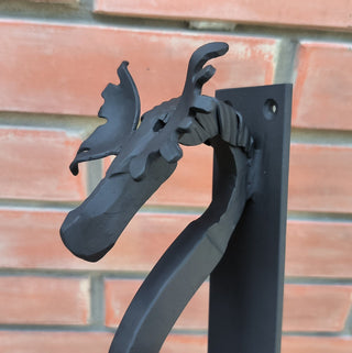 Metal Door Handle: Handmade Moose/Elk Barn Door Pull