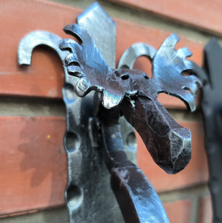 Metal Moose Door Handle: Sturdy Barn Door Pull