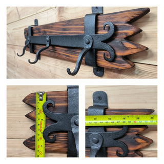 Hand Forged Fireplace Tools Set: Poker, Shovel & Broom