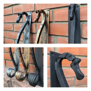 Hand Forged Horse Door Handle: Wrought Iron Barn Decor