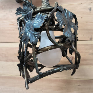 Handmade Raven Wall Lamp: Whimsical Bird Light