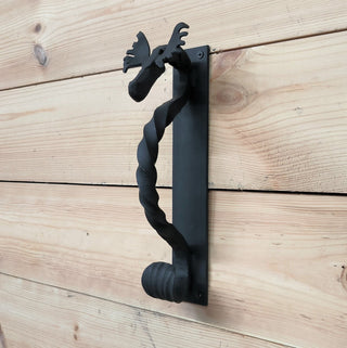 Metal Moose Door Handle: Sturdy Barn Door Pull