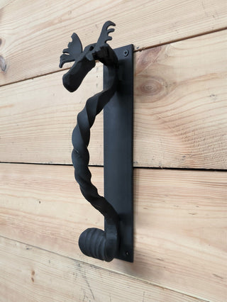 Metal Moose Door Handle: Sturdy Barn Door Pull