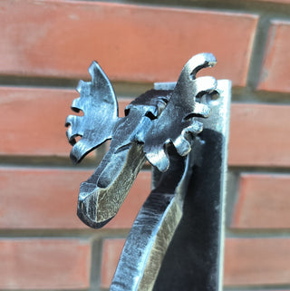 Metal Moose Door Handle: Handmade Barn Door Pull