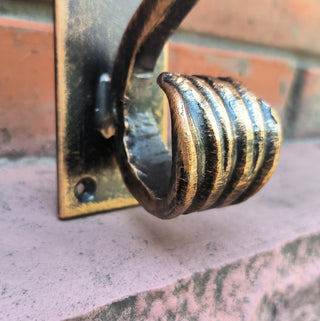 Handmade Metal Moose Door Handle: Rustic Barn Door Pull