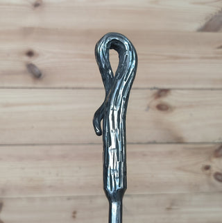 Hand Forged Stainless Steel Fireplace Poker: Camping Cookware