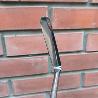 Hand Forged Stainless Steel Fireplace Poker: 25-inch Grilling Tool