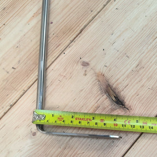 Hand Forged Stainless Steel Fireplace Poker: 25-inch Grilling Tool