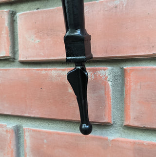 Handmade Forged Steel Wall Sconce: Medieval Torch Light