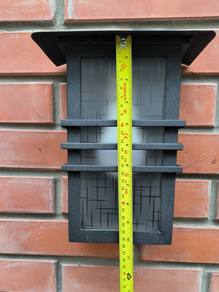 Wrought Iron Outdoor Sconce: Minimalist Metal Light Fixture